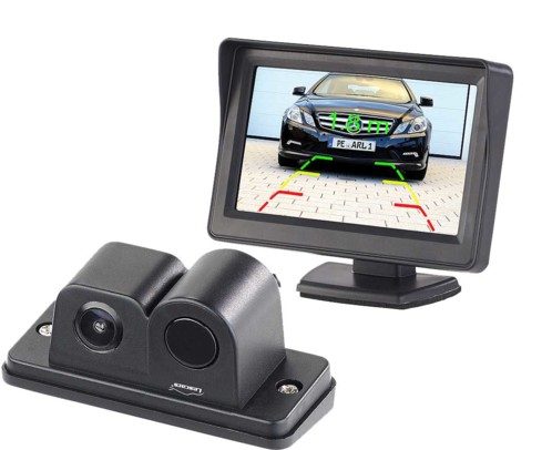 Caméra d’aide au recul à angle de champ 90° – Avec écran LCD Lescars