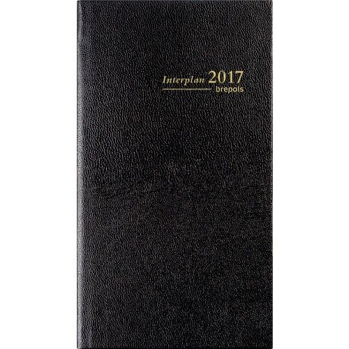 Agenda semainier de poche Interplan lima – BREPOLS – 9 x 16 cm – Noir