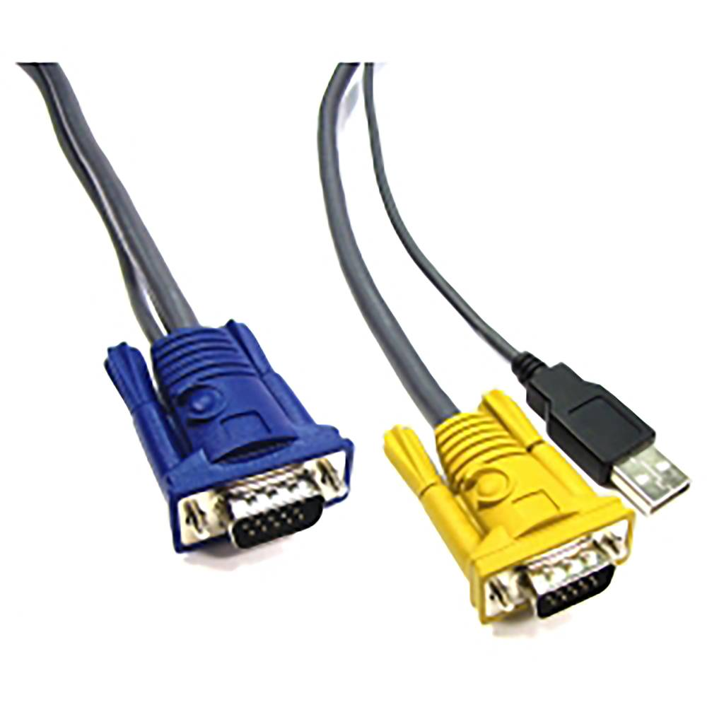 3m câble spécial 2 in 1 VGA/USB (HD15M/HD15M + AM)