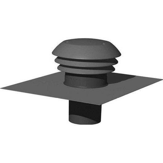 Chapeau de toiture ardoise pvc EQUATION, Diam.160/150 mm