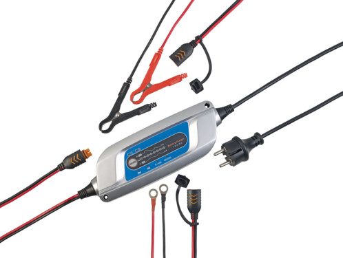 Chargeur de batterie 12 V/5 A avec 8 niveaux de chargement & entretien