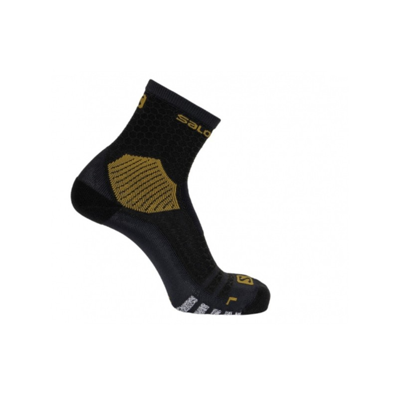 Chaussettes SALOMON Socks NSO Long Run crew black / gold