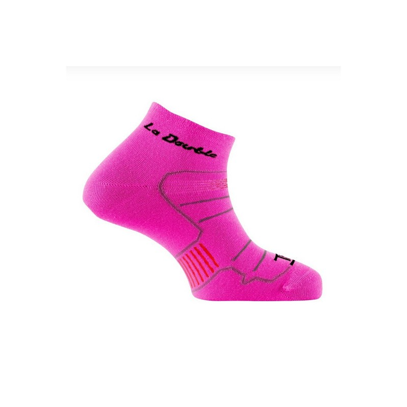 Chaussettes THYO Double Socquette fuschia