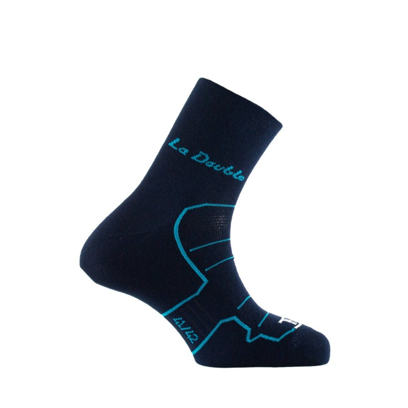 Chaussettes THYO Double Socquette marine / turquoise