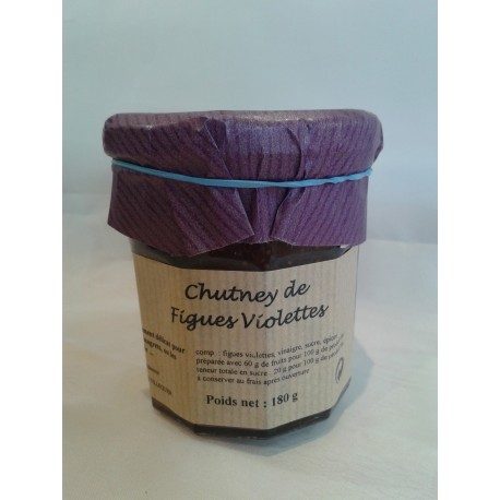 Chutney artisanal de figues violettes 180g