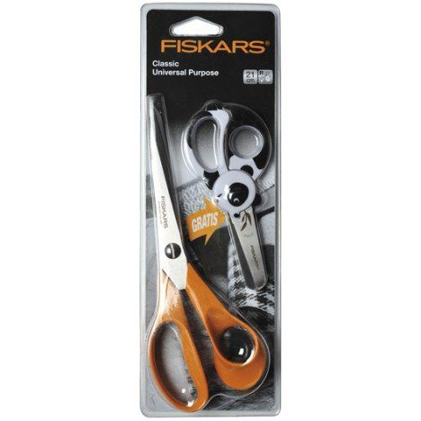 Ciseaux universels FISKARS, 21 cm + ciseaux panda offert