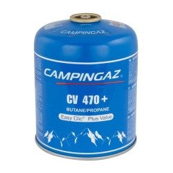 CARTOUCHE DE GAZ À VALVE POUR RÉCHAUD CV470 + (450 GRAMMES) CAMPINGAZ