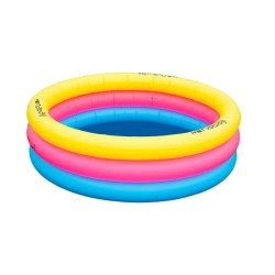 PISCINE GONFLABLE RONDE MUNIE DE TROIS BOUDINS LARGEUR 170CM HAUTEUR 53CM