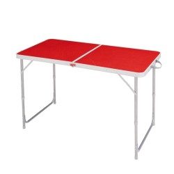 TABLE DE CAMPING / CAMP DU RANDONNEUR 4 OU 6 PERSONNES ROUGE