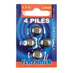 FLOTTEURS/LIGNES MONTEES PECHE EN MER PILE ALCALINE LR44 1.5V X4 FLASHMER