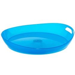 ASSIETTE PLATE CAMP DU RANDONNEUR PLASTIQUE BLEU