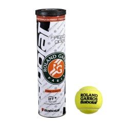 BALLES DE TENNIS FRENCH OPEN CLAY COURT LOT DE 4 JAUNE BABOLAT