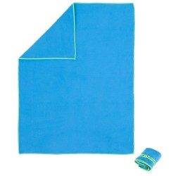 SERVIETTE MICROFIBRE BLEUE TAILLE S 42 X 55 CM