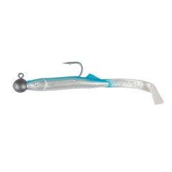 LEURRES SOUPLES PÊCHE EN MER RAGLOUSPID 8.5CM BLANC/BLEU X2 RAGOT