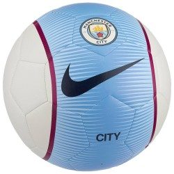 BALLON FOOTBALL MANCHESTER CITY BLANC BLEU NIKE