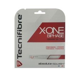 CORDAGE DE SQUASH X-ONE BIPHASE 1,18 MM ROUGE TECNIFIBRE