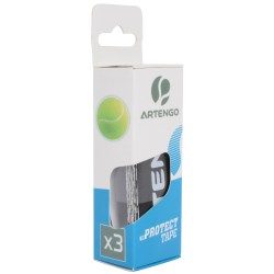 BANDE DE PROTECTION RAQUETTE DE TENNIS PROTECT TAPE NOIR LOT DE 3