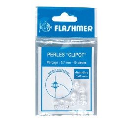 MONTAGE LIGNE MER PERLES CLIPOT X10 0.7MM FLASHMER