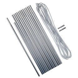 KIT ARCEAU EN ALUMINIUM 4,5 MÈTRES Ø 8,5 MM ; JONCS 30 CM