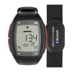 MONTRE ET CEINTURE BLUETOOTH CARDIOFRÉQUENCEMÈTRE ONRHYTHM 500 ROUGE