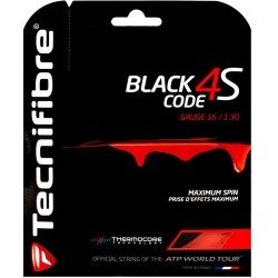 CORDAGE DE TENNIS MONOFILAMENT BLACK CODE 4S 1,3MM NOIR TECNIFIBRE