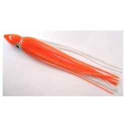 LEURRES SOUPLES PÊCHE EN MER OCTOPUS 11CM ORANGE X5 FLASHMER