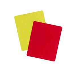 JEU DE CARTONS ARBITRE JAUNE ROUGE