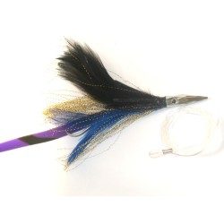 PECHE A LA TRAINE FLASH FEATHER MONTÉ BLEU 04 WILLIAMSON