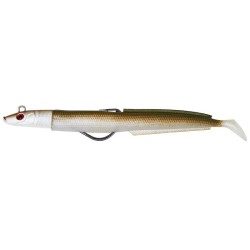 LEURRE SOUPLE PÊCHE BLUE EQUILLE JR 10 GR EPERLAN FLASHMER