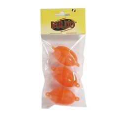 BULLES A EAU/BOMBETTES PECHE EN MER OVALE BULDO N°3 ROUGE X3 BULDO