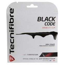 CORDAGE DE TENNIS MONOFILAMENT BLACK CODE 1.24MM NOIR TECNIFIBRE