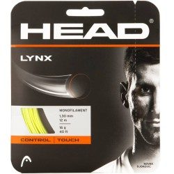 CORDAGE DE TENNIS MONOFILAMENTS LYNX 1,30MM JAUNE HEAD