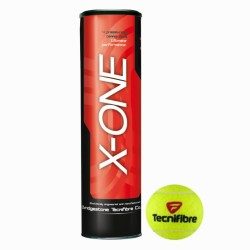 BALLES DE TENNIS TECNIFIBRE X ONE LOT DE 4 BALLES TECNIFIBRE