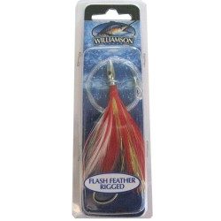 PECHE A LA TRAINE FLASH FEATHER MONTÉ ROUGE 04 WILLIAMSON