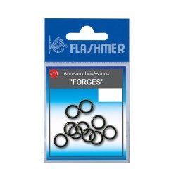 JIGS PÊCHE EN MER ANNEAUX INOX FORGES 9MM FLASHMER