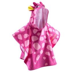 PONCHO BÉBÉ AVEC CAPUCHE ROSE GIGI