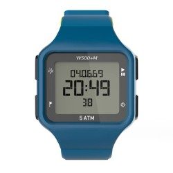 MONTRE DIGITALE SPORT HOMME W500+ M SWIP TIMER BLEU VERT