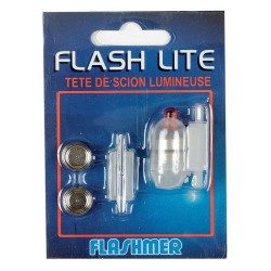 FLOTTEURS/LIGNES MONTEES PECHE EN MER FLASH LITE ROUGE FLASHMER