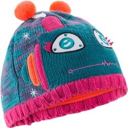 BONNET DE SKI KID FILLE ROBOT BLEU ROSE WED’ZE