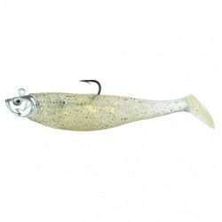 LEURRE PÊCHE MEGASHAD 8 CM BLANC NACRE 16 GR FLASHMER