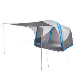 Conçu pour 6 personnes en camping familial désirant une tente avec 3 chambres séparées.