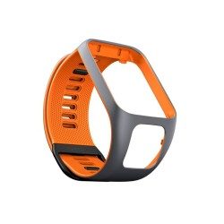 BRACELET DE RECHANGE POUR RUNNER 2 / 3 ET GOLFER 2 GRIS/ORANGE (TAILLE L) TOMTOM