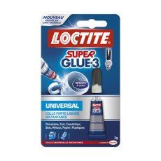 Colle glue liquide Super glue 3 liquide LOCTITE, 3 g