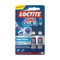 Colle glue liquide Super glue 3 liquide LOCTITE, 6 g