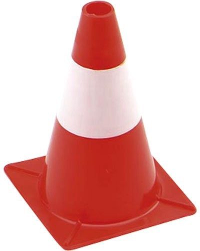 Pack de 5 cônes de signalisation rouge et blanc – 30 cm