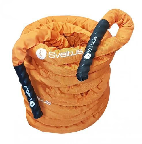 SVELTUS Corde ondulatoire gainée Battle rope premium L15m Ø38 mm