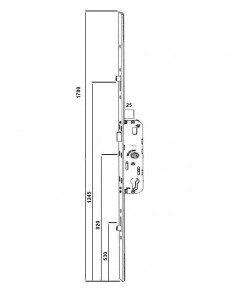 Cremone FERCO GU serie 5.25