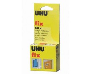 Fix 50 pastilles adhésives – UHU – Double face