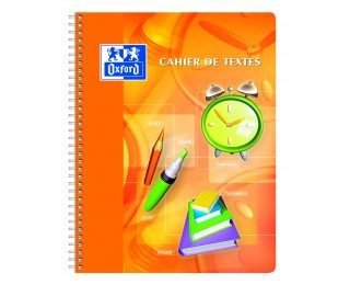Cahier de texte – OXFORD – 148 Pages – 17×22 cm – Grands carreaux
