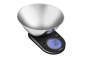 DURONIC KS5000 BALANCE DE CUISINE AVEC LARGE AFFICHAGE NUMÉRIQUE RÉTROÉCLAIRÉ ET BOL EN INOX DE 24,5 CM – 5 KG